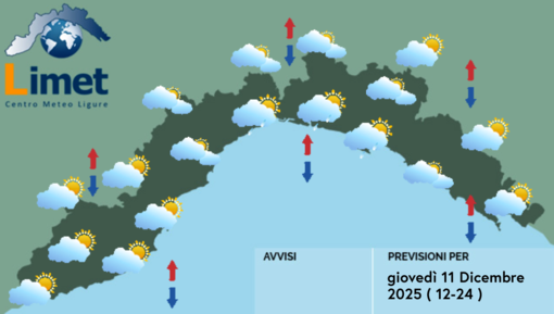 Meteo, al mattino cieli molto nuvolosi a Levante. Sul settore centrale possibile qualche breve piovasco Meteo, al mattino cieli molto nuvolosi a Levante. Sul settore centrale possibile qualche breve piovasco