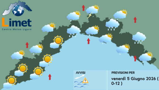 Meteo, al mattino possibili temporali tra Val Polcevera e Valle Scrivia