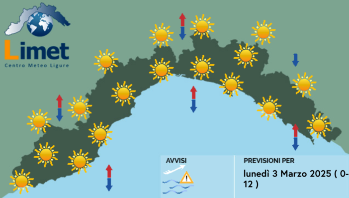 Meteo, cieli sereni su tutta la Regione Meteo, cieli sereni su tutta la Regione