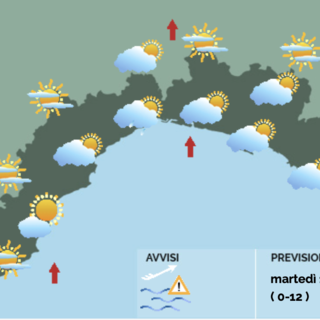 Meteo, nuvolosità irregolare sul centro-levante con possibili piovaschi associati