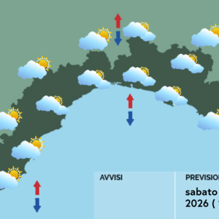 Meteo, cielo nuvoloso su gran parte della Liguria