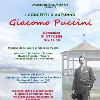 “I concerti d’autunno Giacomo Puccini” Una serata in compagnia delle opere del grande maestro