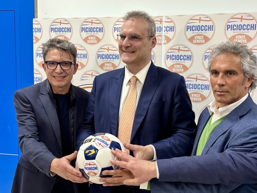Pietro Piciocchi con Stefano Eranio e Luca Pellegrini