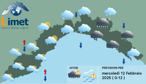 Meteo, possibili rovesci nelle prime ore del mattino