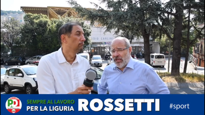 Rossetti: "Impianti sportivi in Liguria ridotti male: occorre investire risorse regionali ed europee" (VIDEO)