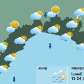 Meteo, rovesci e temporali sparsi: temperature in calo