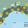 Meteo, al mattino nuvolosità bassa sui versanti padani centro-occidentali e sulle coste del Medio Ponente
