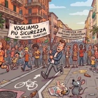 Il volantino diffuso dai comitati di quartiere
