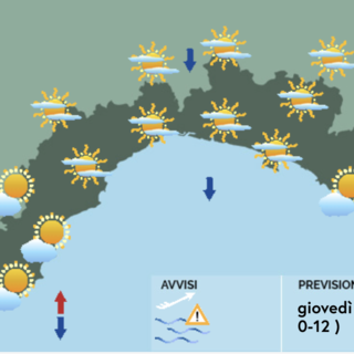 Meteo, al mattino cieli prevalentemente sereni o velati su gran parte della Liguria