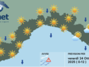 Meteo, tempo soleggiato e limpido su tutta la Liguria Meteo, tempo soleggiato e limpido su tutta la Liguria