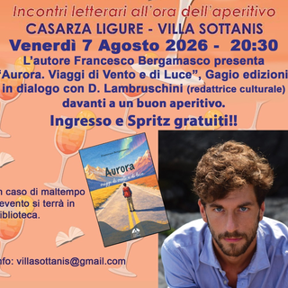 SpritzZiamo Cultura a Casarza Ligure: a Villa Sottanis arrivano i "Viaggi di Vento e di Luce" di Francesco Bergamasco SpritzZiamo Cultura a Casarza Ligure: a Villa Sottanis arrivano i "Viaggi di Vento e di Luce" di Francesco Bergamasco