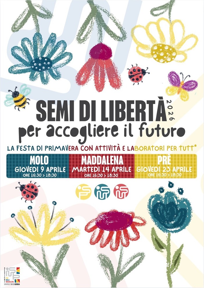 Centro Storico, torna "Semi di Libertà": tre giorni di festa tra Prè, Molo e Maddalena Centro Storico, torna "Semi di Libertà": tre giorni di festa tra Prè, Molo e Maddalena