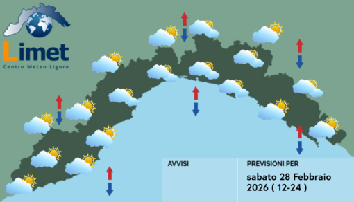 Meteo, cielo nuvoloso su gran parte della Liguria Meteo, cielo nuvoloso su gran parte della Liguria