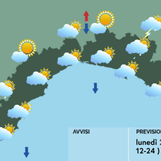 Meteo, al mattino cieli molto nuvolosi su tutta la fascia costiera