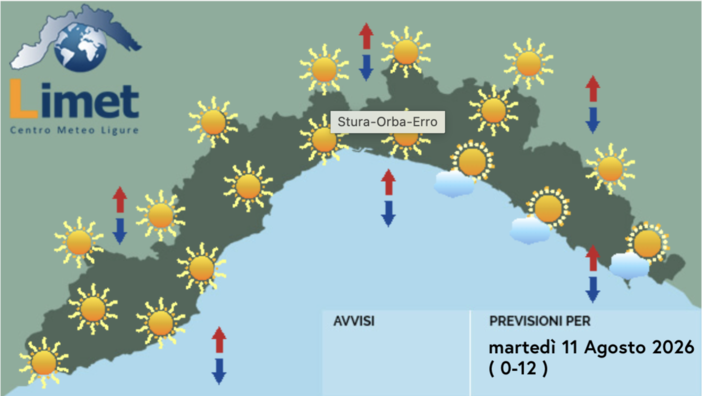 Meteo, temperature in aumento con picchi localmente superiori ai 38 gradi fra mercoledì e giovedì Meteo, temperature in aumento con picchi localmente superiori ai 38 gradi fra mercoledì e giovedì