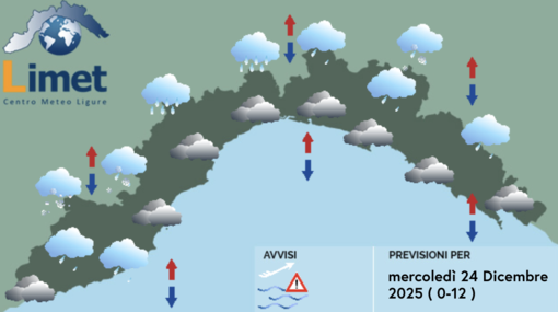 Meteo, ancora maltempo su tutta la Liguria e temperature massime in calo Meteo, ancora maltempo su tutta la Liguria e temperature massime in calo