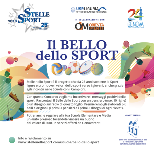 "Il Bello dello Sport": aperte le iscrizioni 2024 del concorso dedicato alle scuole