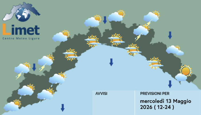Meteo, torna l'instabilità sulla Liguria. Possibili piogge e raffiche di vento per i prossimi tre giorni