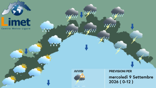 Meteo, al mattino temporali intensi tra Genovesato e Golfo Paradiso: possibili grandinate Meteo, al mattino temporali intensi tra Genovesato e Golfo Paradiso: possibili grandinate