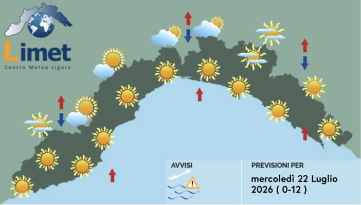 Meteo, cielo sereno su gran parte della Liguria Meteo, cielo sereno su gran parte della Liguria