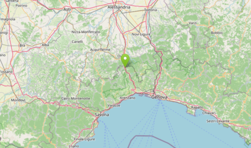 Valle Stura, lieve scossa di terremoto all’alba: magnitudo 2.0 nell’entroterra genovese