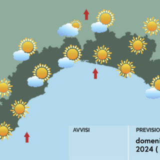 Meteo, cieli sereni o al più poco nuvolosi sulla Liguria