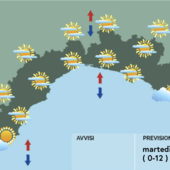 Meteo, giornata con temperature in aumento e qualche nube sulla costa