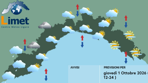 Meteo, al mattino nuvolosità sparsa su gran parte della Liguria Meteo, al mattino nuvolosità sparsa su gran parte della Liguria