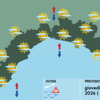 Meteo, cieli velati su gran parte della Liguria e nubi più compatte sui settori centro-orientali