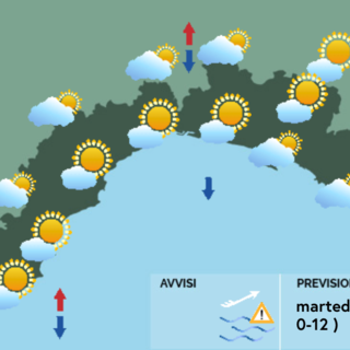 Meteo, al mattino cieli nuvolosi a Levante, soleggiato lungo la costa Meteo, al mattino cieli nuvolosi a Levante, soleggiato lungo la costa