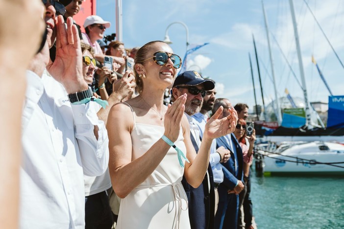 Silvia Salis alla partenza della The Ocean Race Silvia Salis alla partenza della The Ocean Race