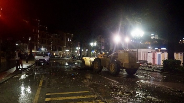 Santa Margherita Ligure, il punto della situazione dopo 24 ore di maltempo mentre il mare torna lentamente alla normalità (FOTO)