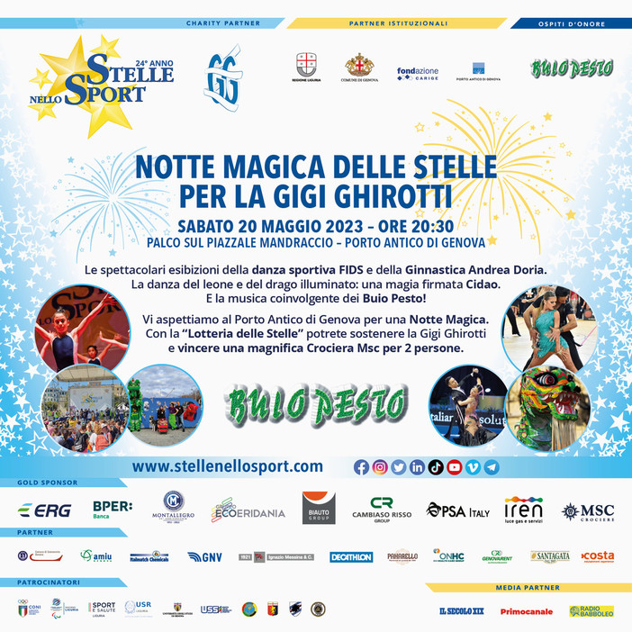 Sabato al Porto Antico una "notte magica" per la Gigi Ghirotti con i Buio Pesto Sabato al Porto Antico una "notte magica" per la Gigi Ghirotti con i Buio Pesto