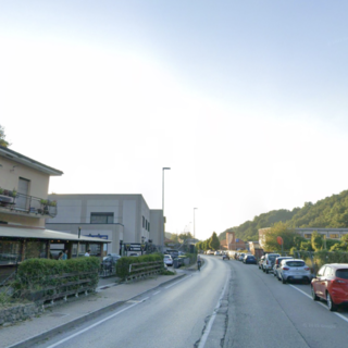 Il rettilineo di Savignone teatro della tragedia della scorsa notte