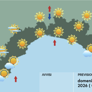 Meteo, tempo prevalentemente stabile e soleggiato sulla Liguria
