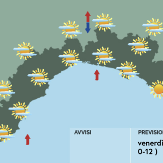 Meteo, sulle coste liguri cieli poco nuvolosi con temperature anche superiori ai 20 gradi
