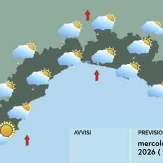 Meteo, aumento della nuvolosità e possibili rovesci sul settore centrale della regione