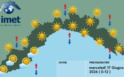 Meteo, cieli sereni su tutta la Liguria