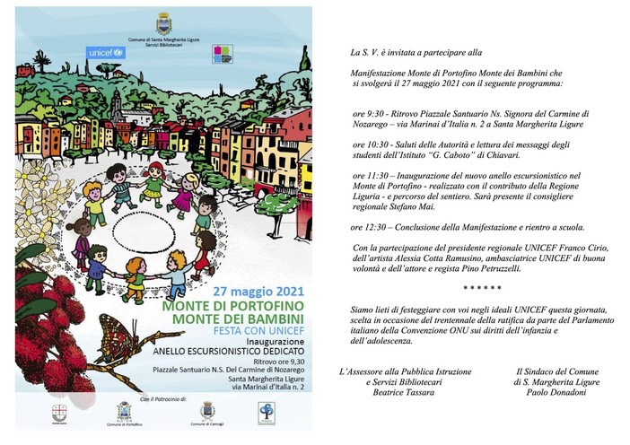Santa Margherita Ligure, inaugurazione nuovo anello escursionistico Sentiero degli animali Santa Margherita Ligure, inaugurazione nuovo anello escursionistico Sentiero degli animali
