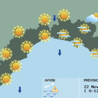 Meteo, temperature in calo ma ampie schiarite sulla Liguria