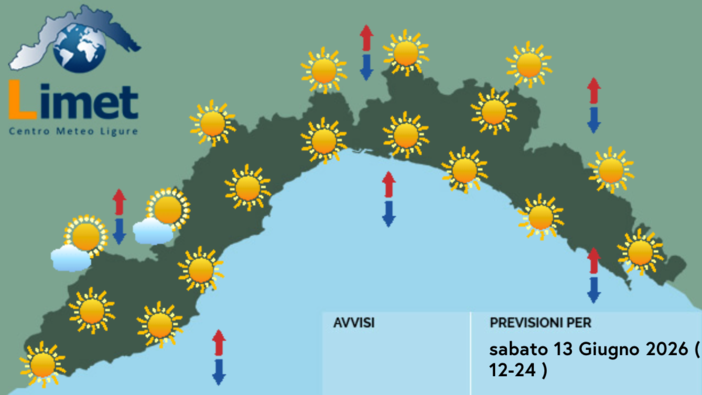 Meteo, cieli sereni su tutta la Liguria Meteo, cieli sereni su tutta la Liguria