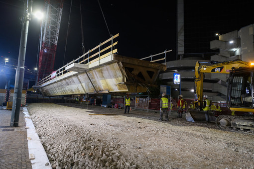 Nodo di San Benigno, rimossa la vecchia rampa: sabato 15 ottobre il varo della nuova struttura (Video)
