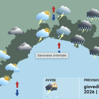 Meteo, ancora maltempo sulla Liguria: attesi forti temporali soprattutto in mattinata