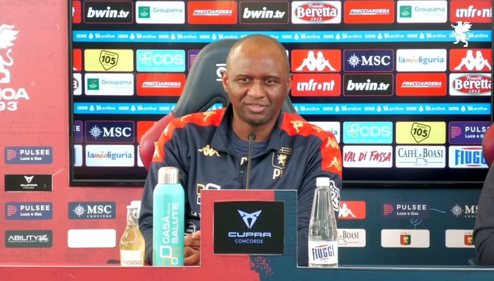 Genoa, si torna a parlare di calcio. Vieira: "Squadra in crescita e in fiducia, concentriamoci sul campo" Genoa, si torna a parlare di calcio. Vieira: "Squadra in crescita e in fiducia, concentriamoci sul campo"