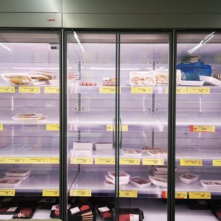 Foto di Chiara Saffioti da un supermercato di Sampierdarena