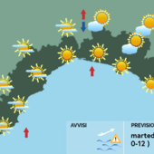 Meteo, al mattino cieli velati a ponente e sereni o poco nuvolosi sul centro-levante