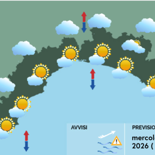 Meteo, al mattino nubi e piovaschi sull’entroterra