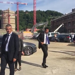 Commemorazione Ponte: l'arrivo di Salvini e Di Maio (VIDEO)