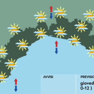 Meteo, al mattino velature sparse su gran parte della Liguria