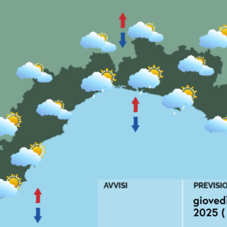 Meteo, al mattino cieli molto nuvolosi a Levante. Sul settore centrale possibile qualche breve piovasco Meteo, al mattino cieli molto nuvolosi a Levante. Sul settore centrale possibile qualche breve piovasco
